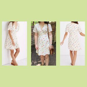 Madewell Flutter-Sleeve Dress in Confetti Floral